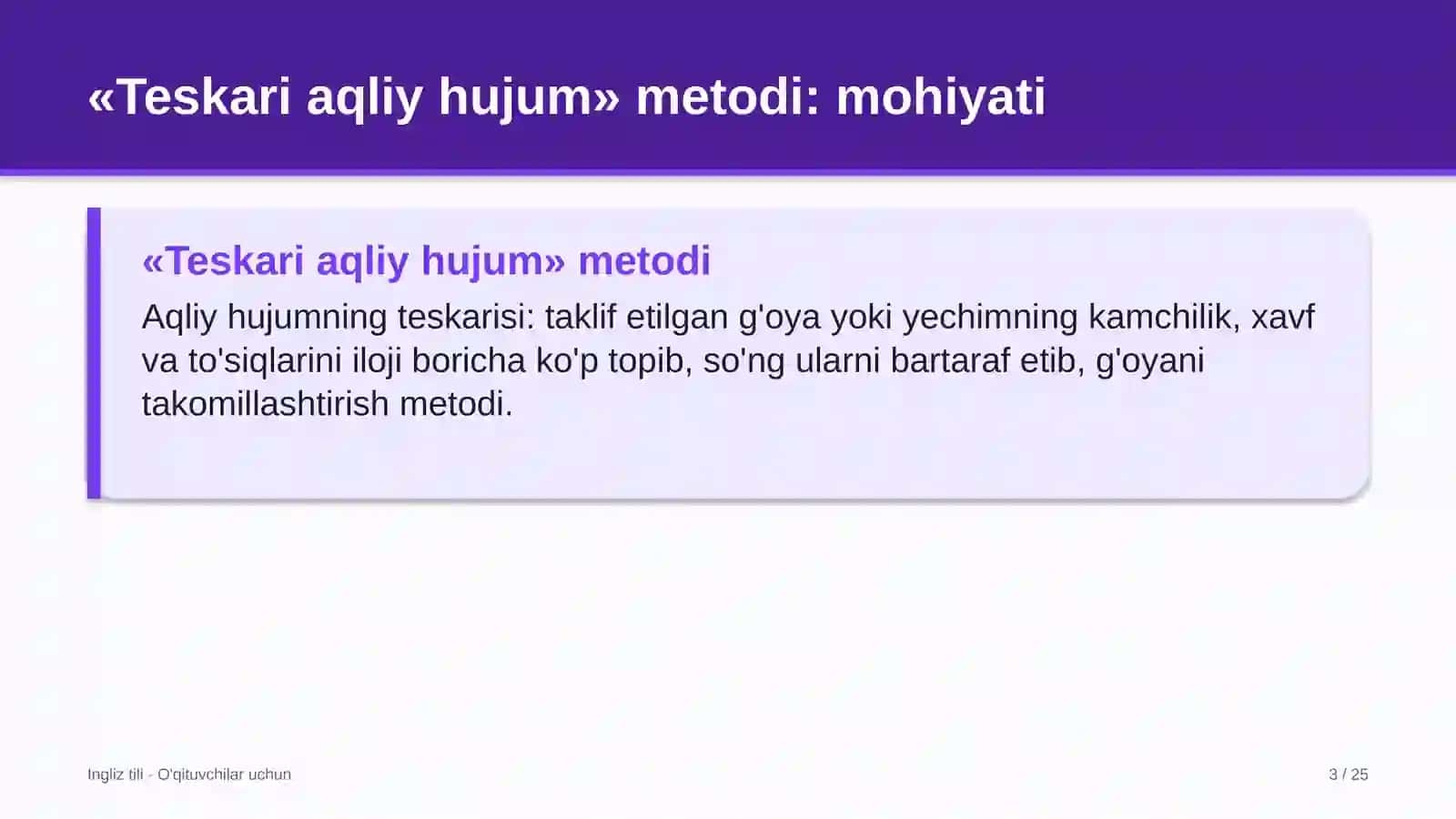 ingliz tili darslarida teskari aqliy hujum metodidan foydalanish 3750 3