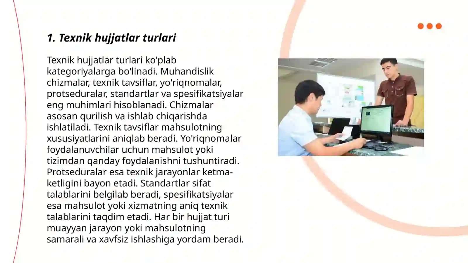 Texnik hujjatlarni yaratish va yozish 3