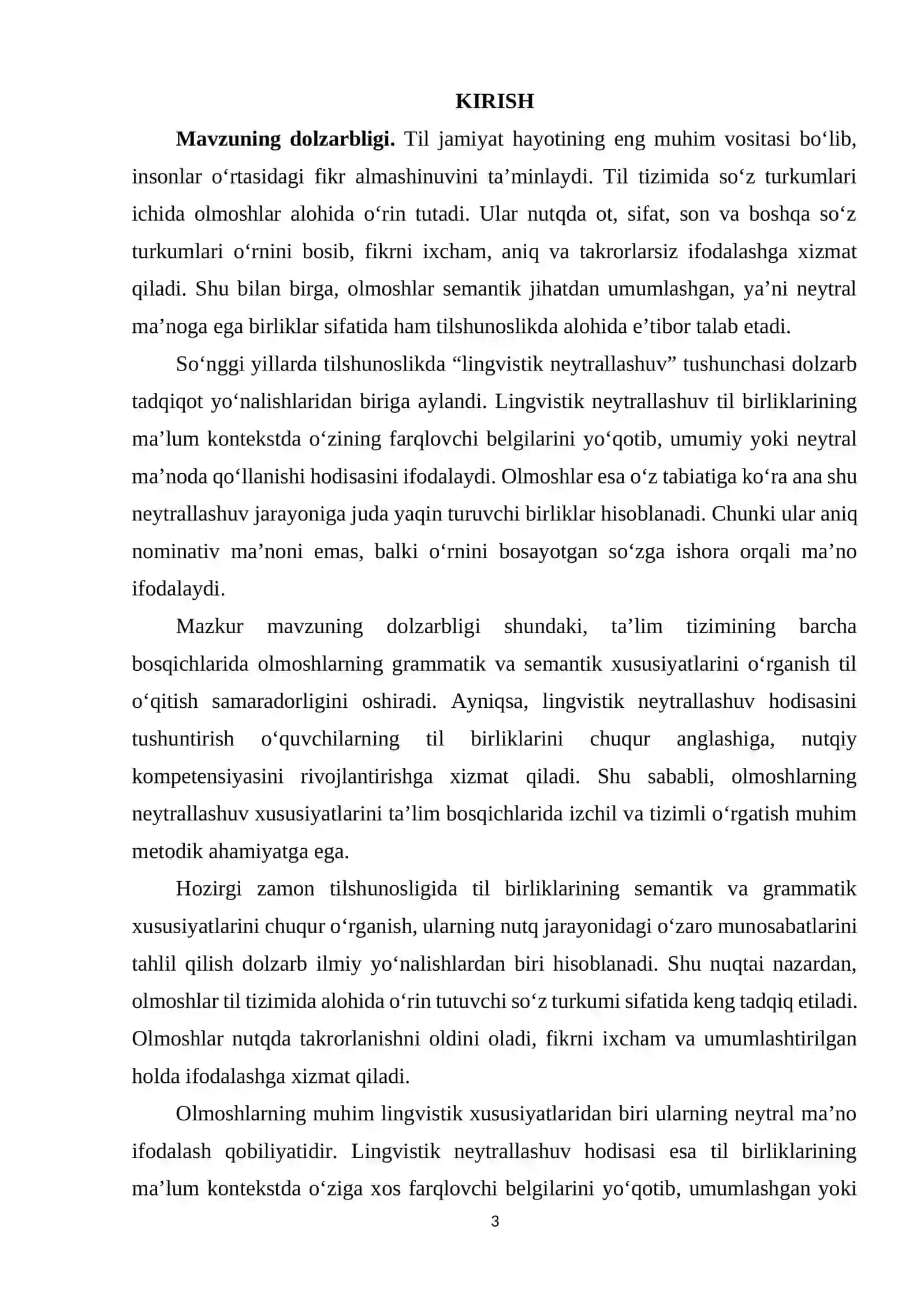 OLMOSHLARDA LINGIVISTIK NEYTRALLASHUV VA UNING TA'LIM BOSQICHLARIDA O'RGANILISHI 3