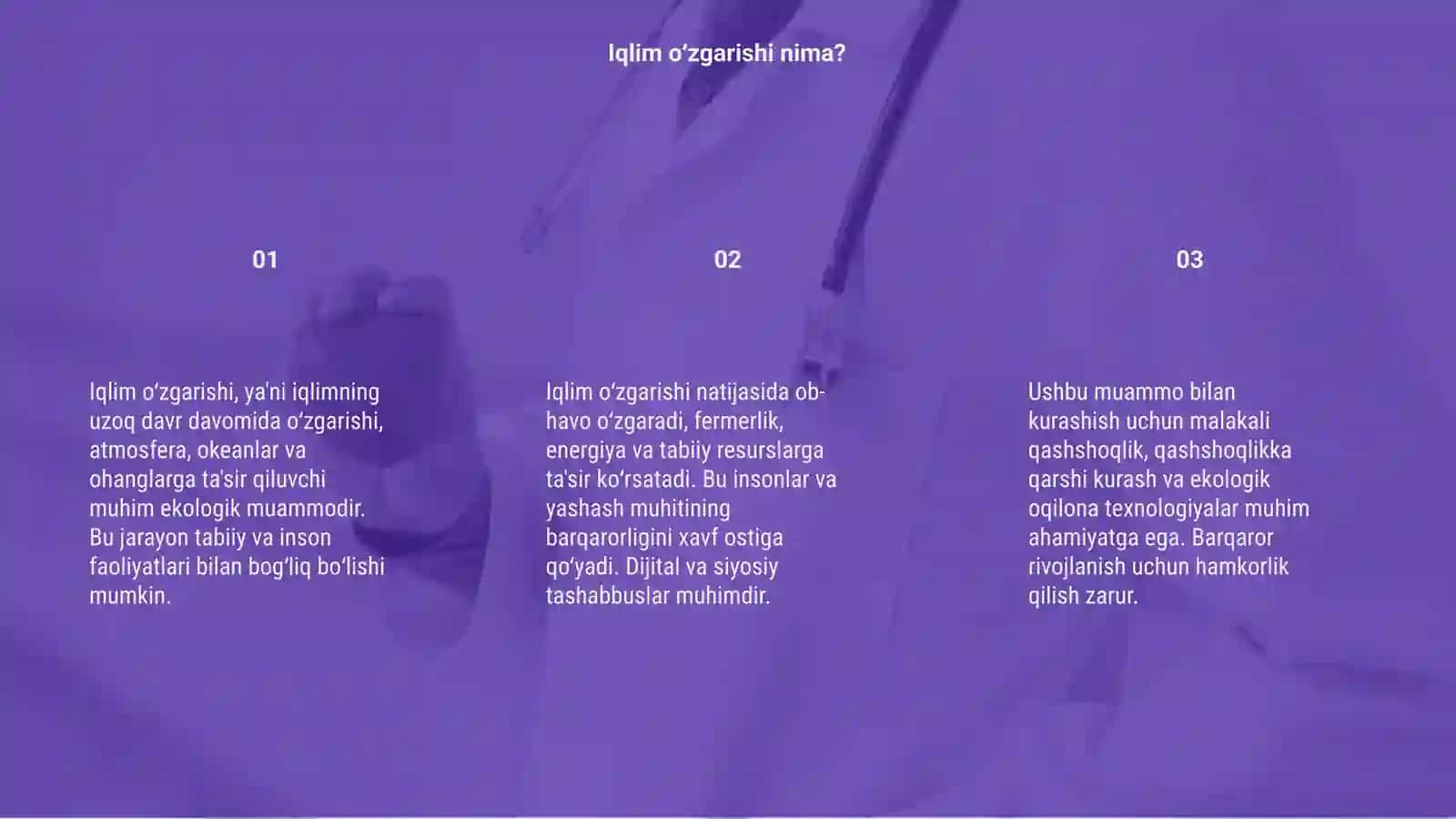 Iqlim oʻzgarishi 3