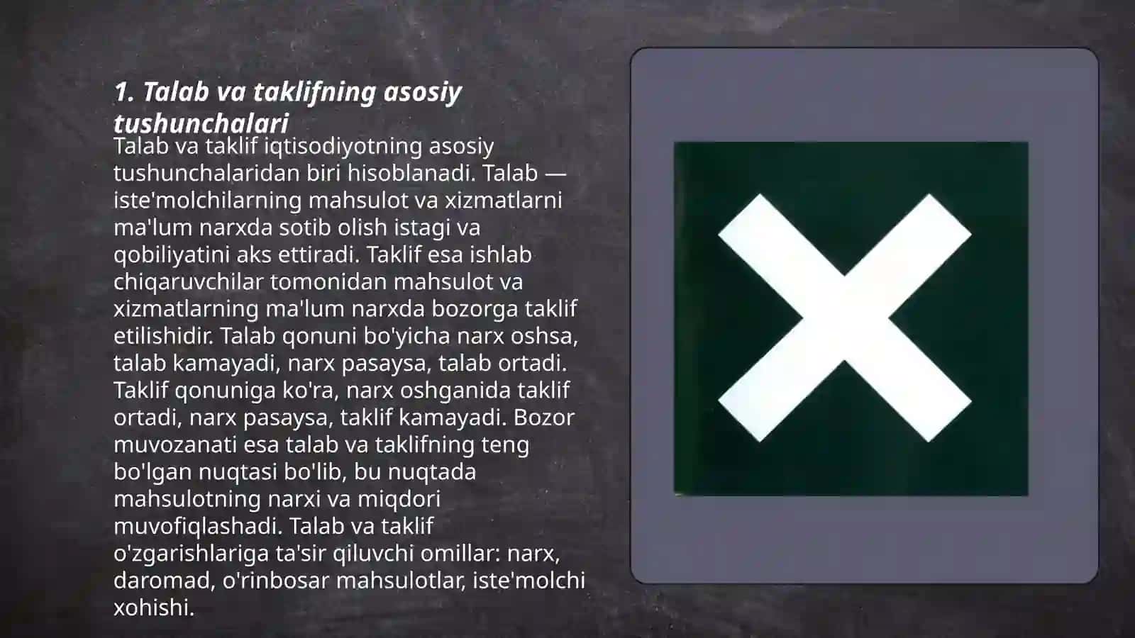 Talab va taklifning asosiy tushunchalari 3