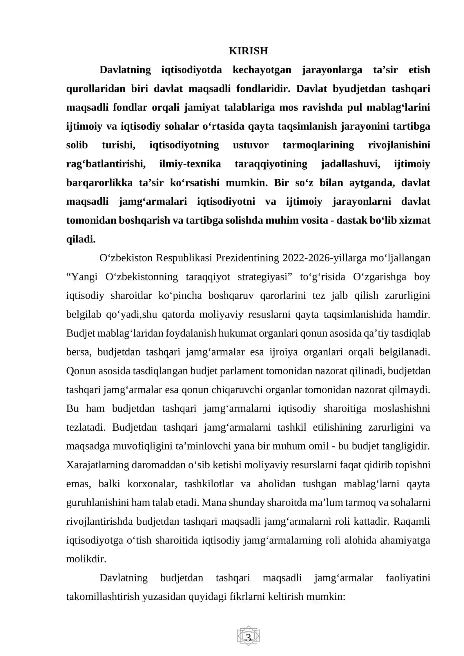 Davlat maqsadli fondlari va ularning iqtisodiyotdagi ahamiyati 3