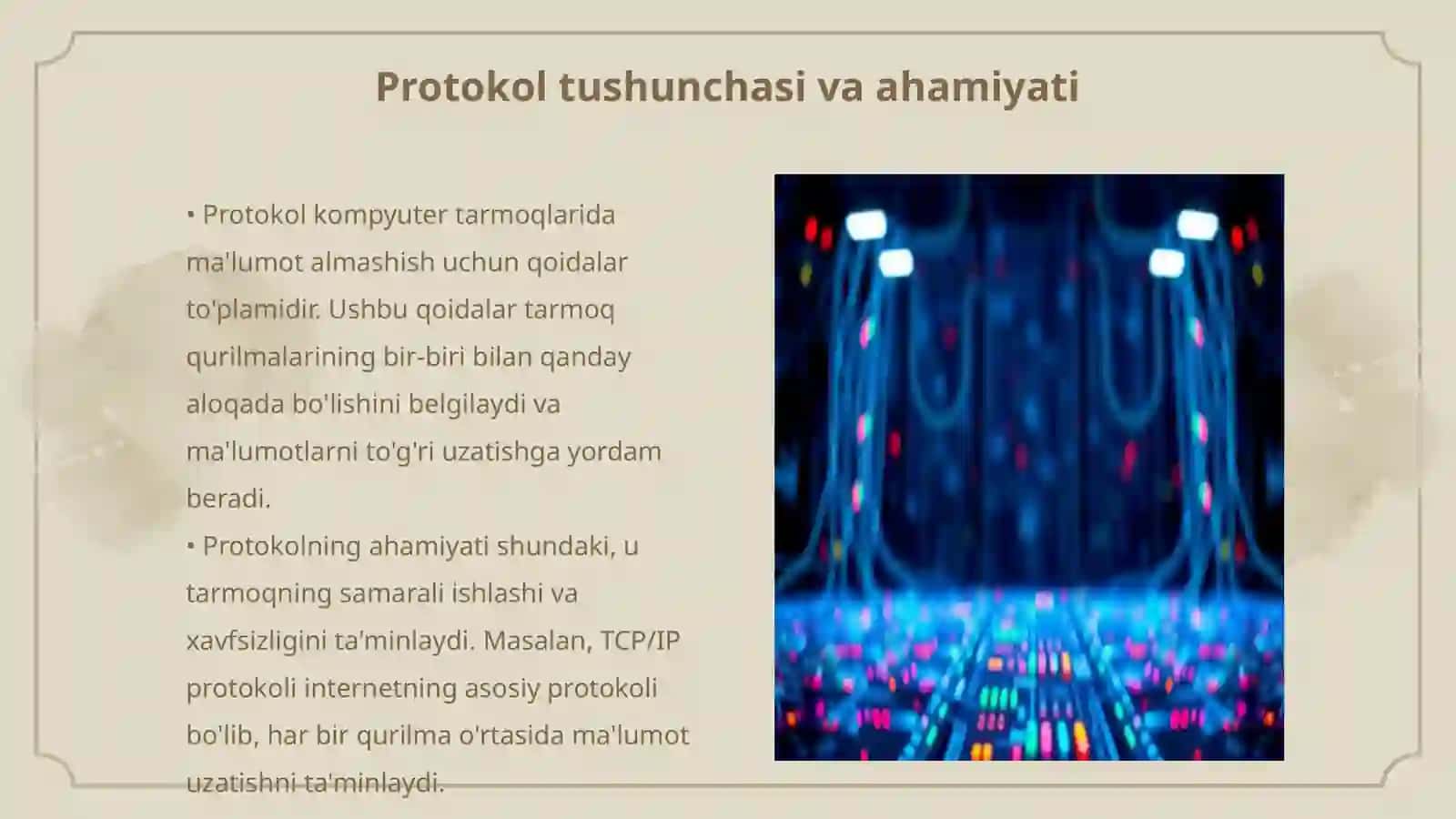 Kompyuter tarmoqlarining asosiy protokollari 3