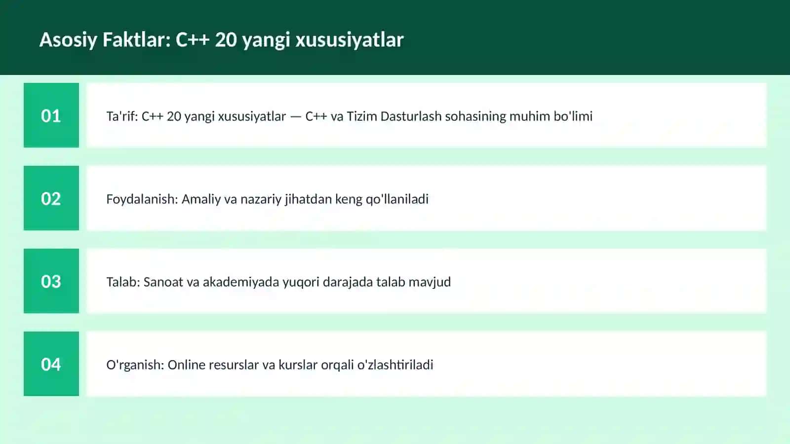 C++ VA TIZIM DASTURLASH 3
