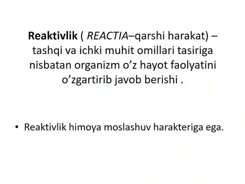 Patologiyada reaktivlik va rezistentlik tushunchasi 3