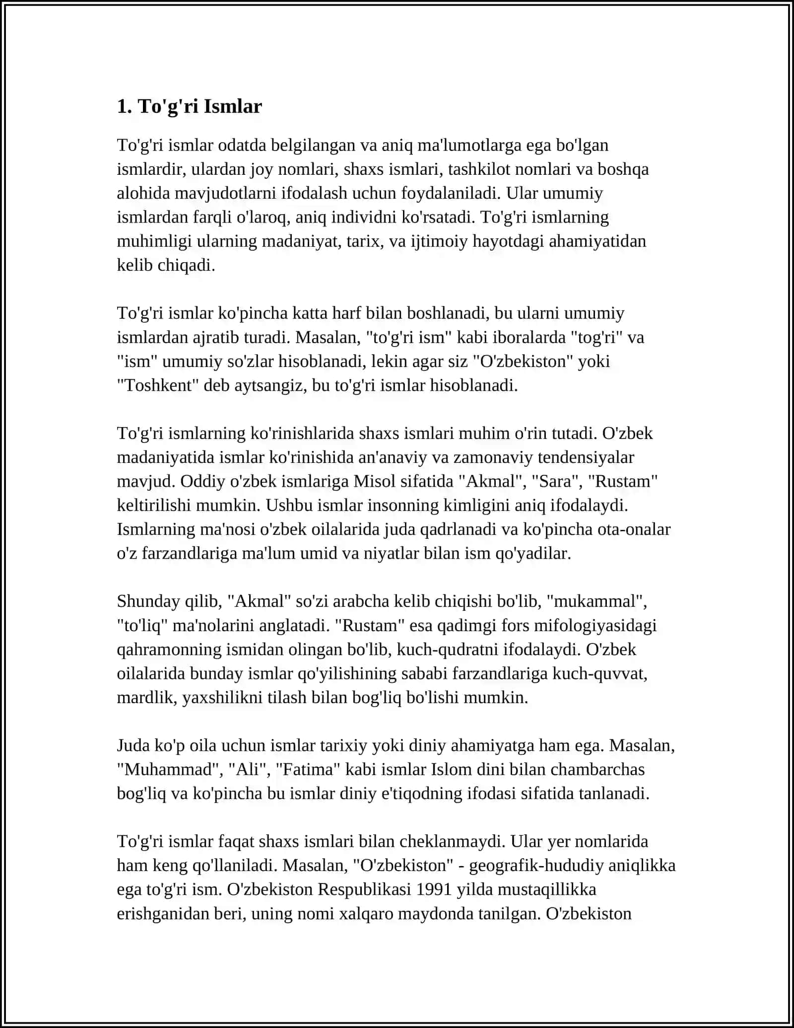 SOHADA QOLLANADIGAN BOSH HARFLAR BILAN YOZILADIGAN SOZLAR IMLOSI 3