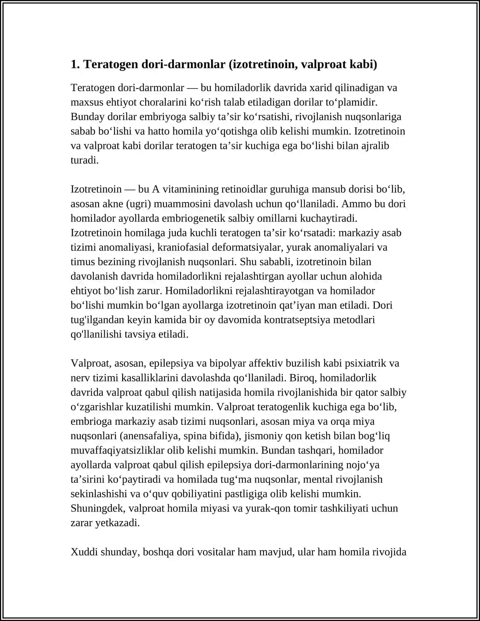 EMBRIOGENEZGA TA’SIR ETUVCHI SALBIY OMILLAR 3