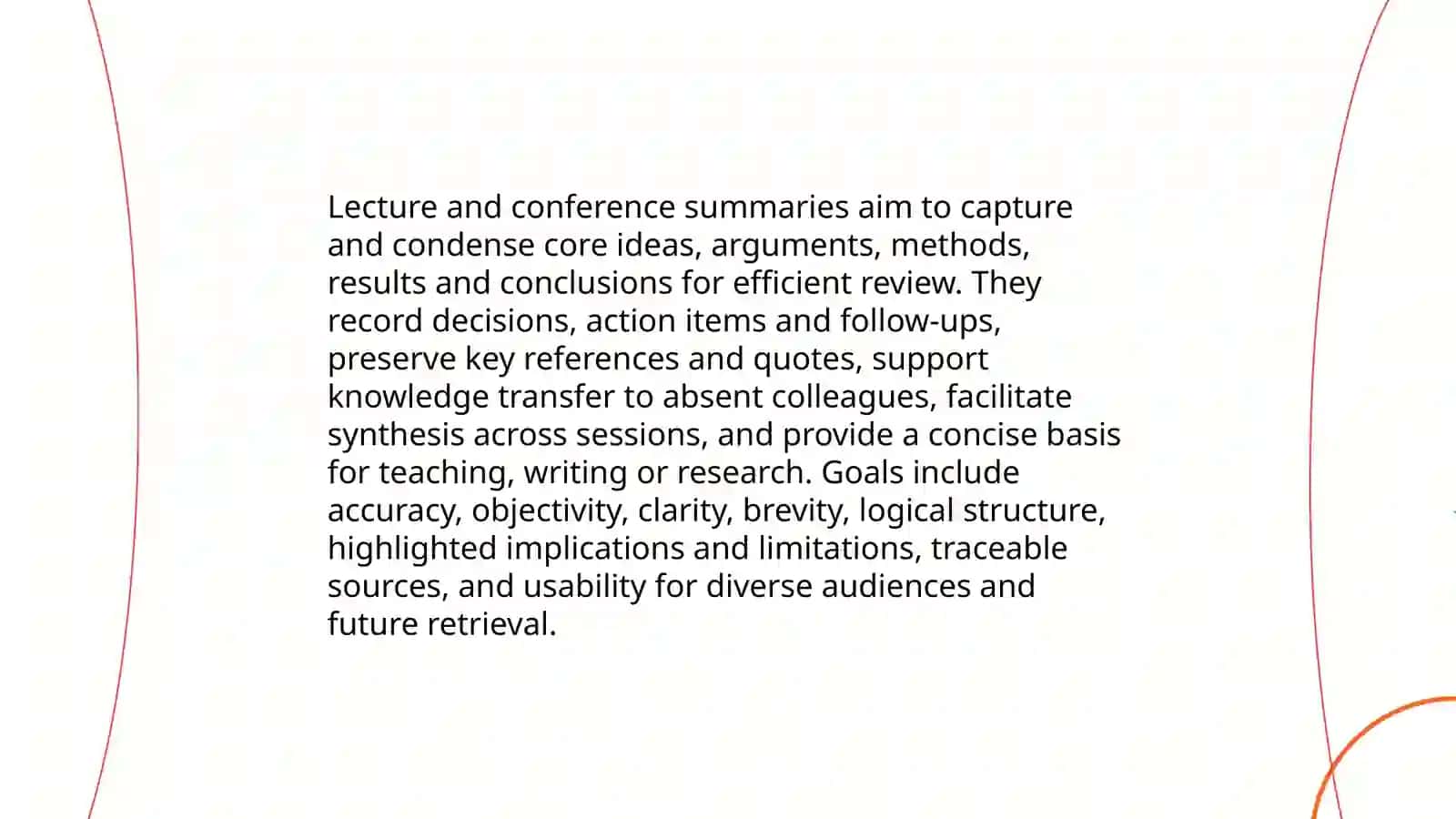 Writing summaries(lecture |conference notes) 3