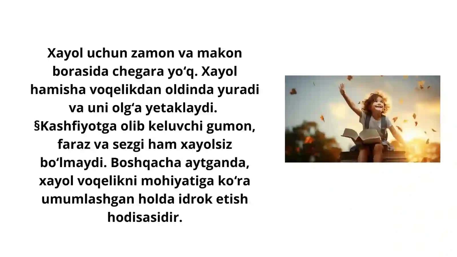 Xayol va Tasavvurlar 3