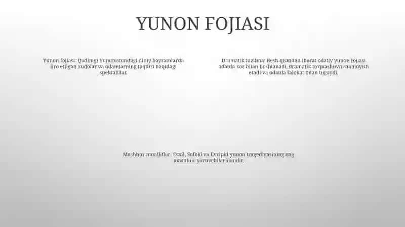 Drammatik Tur Va Uning Janrlari 3