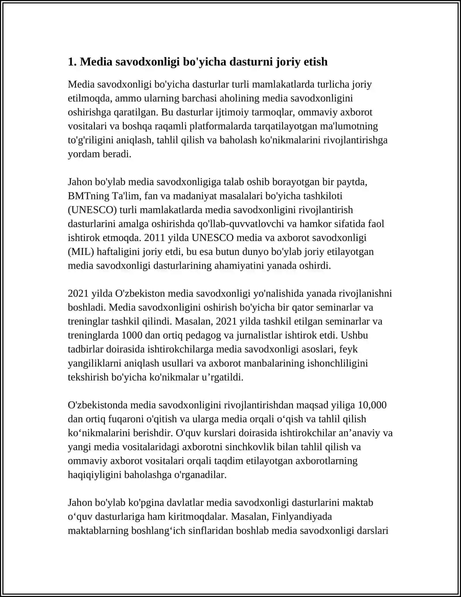 O'ZBEKISTONDA MEDIA TA’LIM OLDIDA TURGAN DOLZARB VAZIFALAR 3