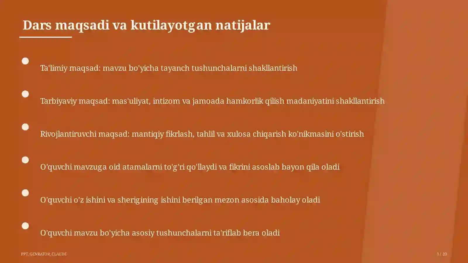Moddaning agregat holatlari: erish va bug'lanish (8-sinf) Fizika (6-11) — ochiq dars uchun 3