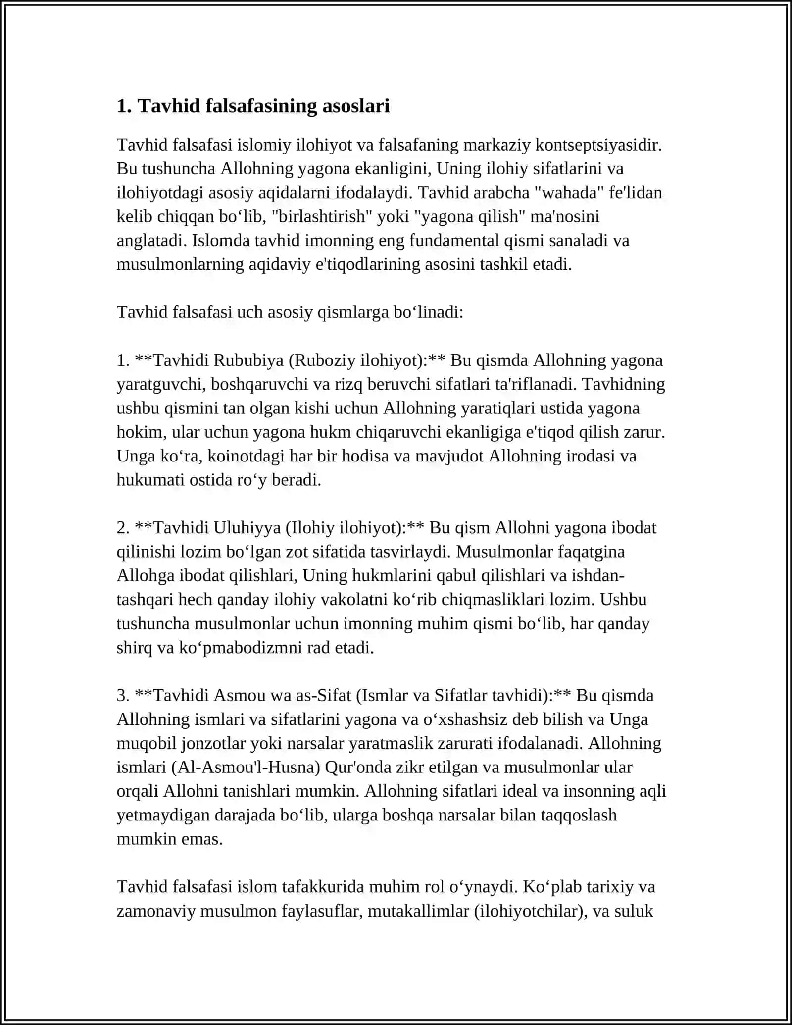 FARIDDIN ATTORNING "MANTIQ-UT TAYR" ASARIDA TAVHID FALSAFASI 3
