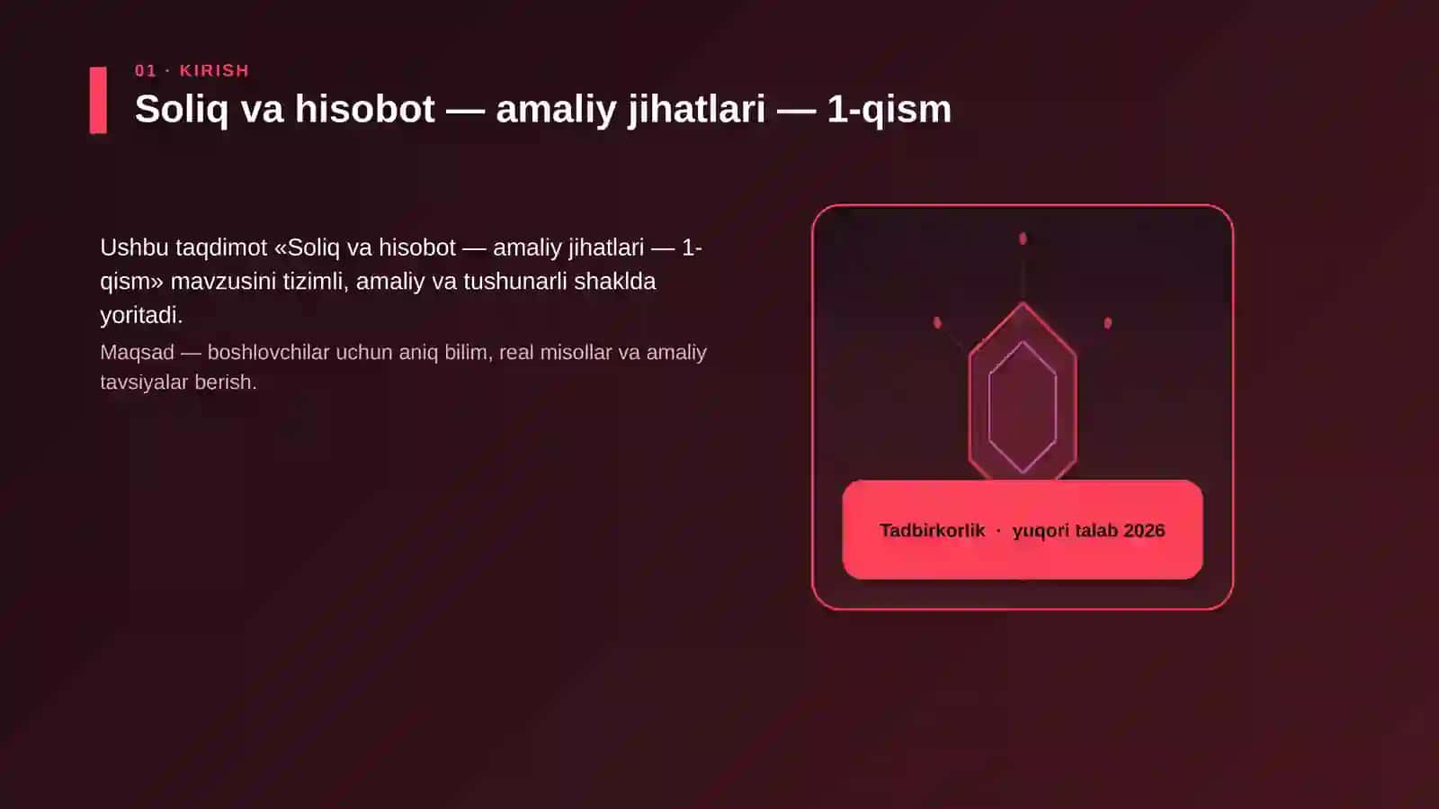 Soliq va hisobot — amaliy jihatlari — 1-qism 3