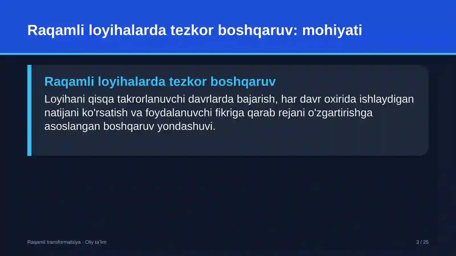 startaplarda raqamli loyihalarda tezkor boshqaruv usullarini qo'llash 2272 3