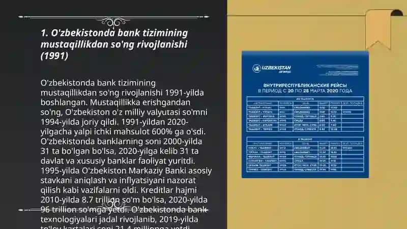 O'zbekistonda bank tizimi. 1991-2024 yillar 3