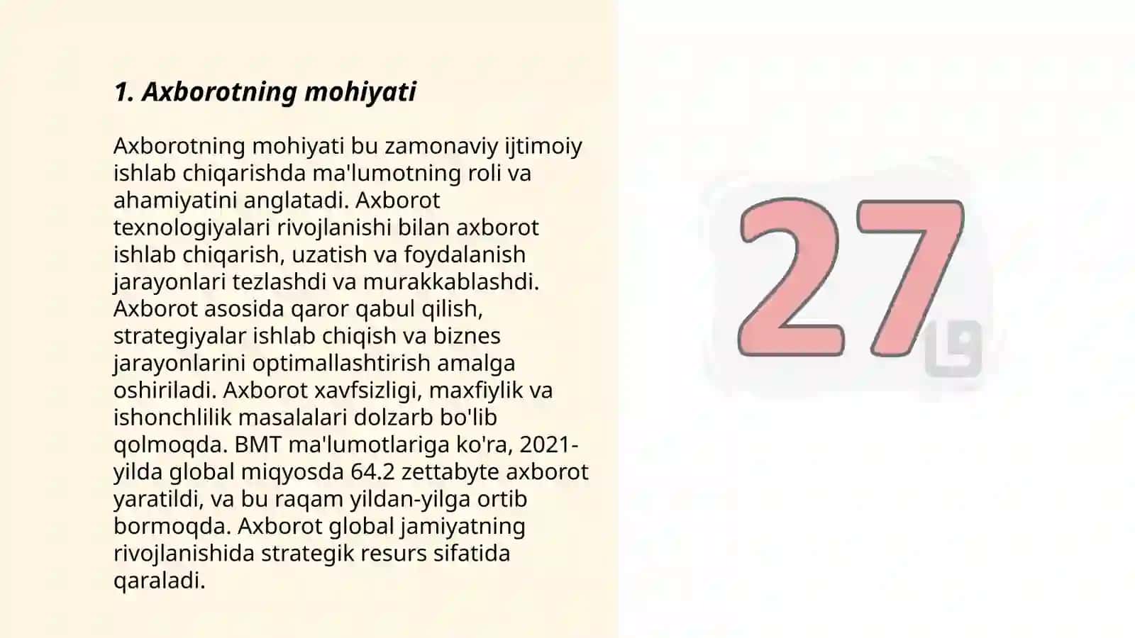 Axborot nima va u manbalari 3
