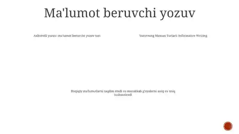 Yozuvning Maxsus Turlari 3