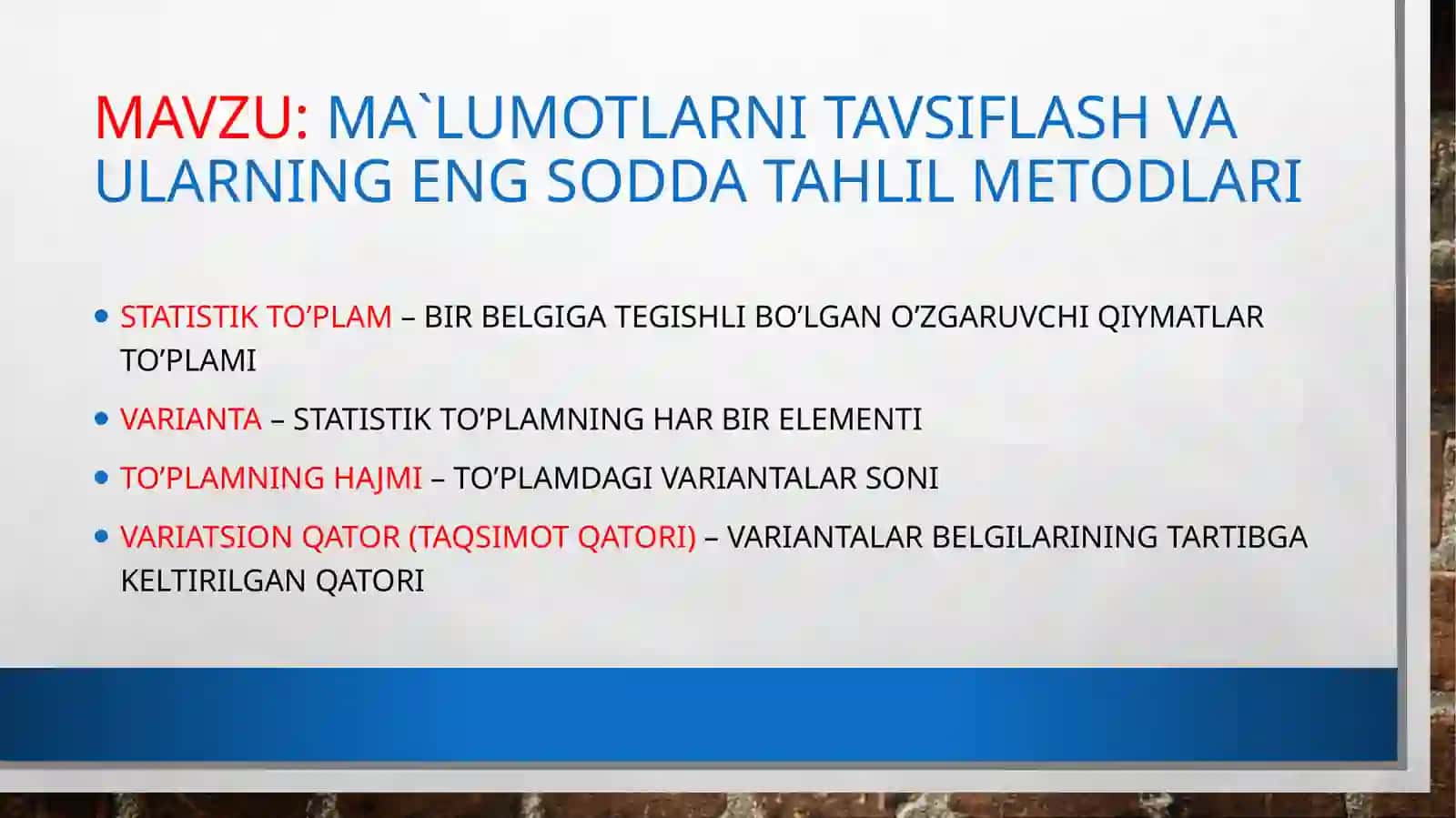 PSIXOLOGIK TADQIQOTLARDA MA’LUMOTLARNI QAYTA ISHLASH METODLARI VA TEXNOLOGIYALARI 3