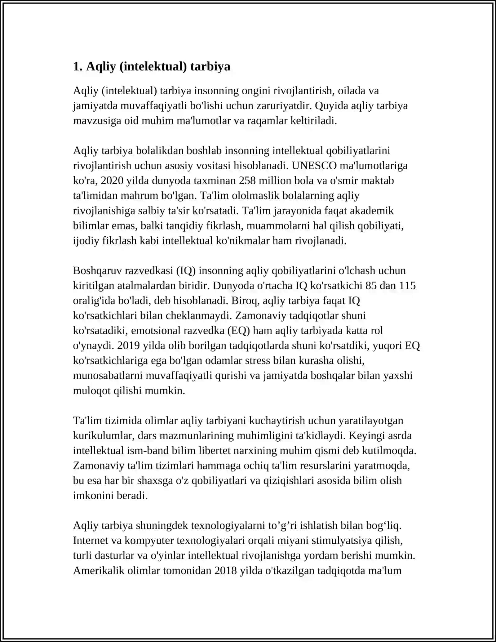 MAKTABGACHA TAʼLIM TASHKILOTLARIDA TARBIYA TURLARI VA ULARNING SHAXS KAMOLOTIGA TA'SIRI 3