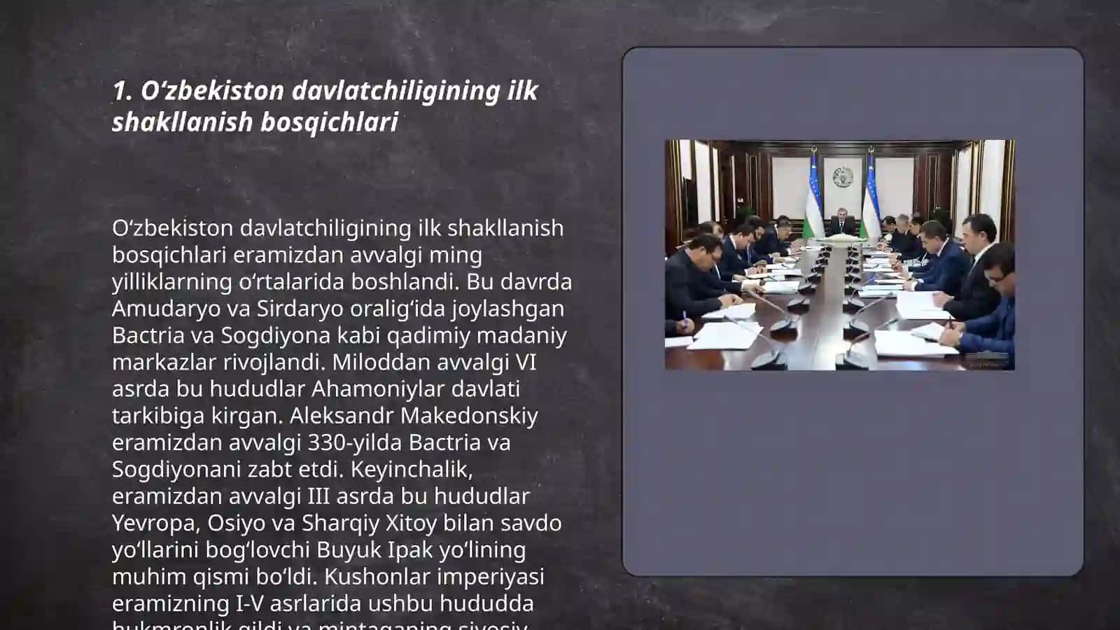 O'zbek davlatchiligining shakillanishi va taraqqiyot bosqichlari 3