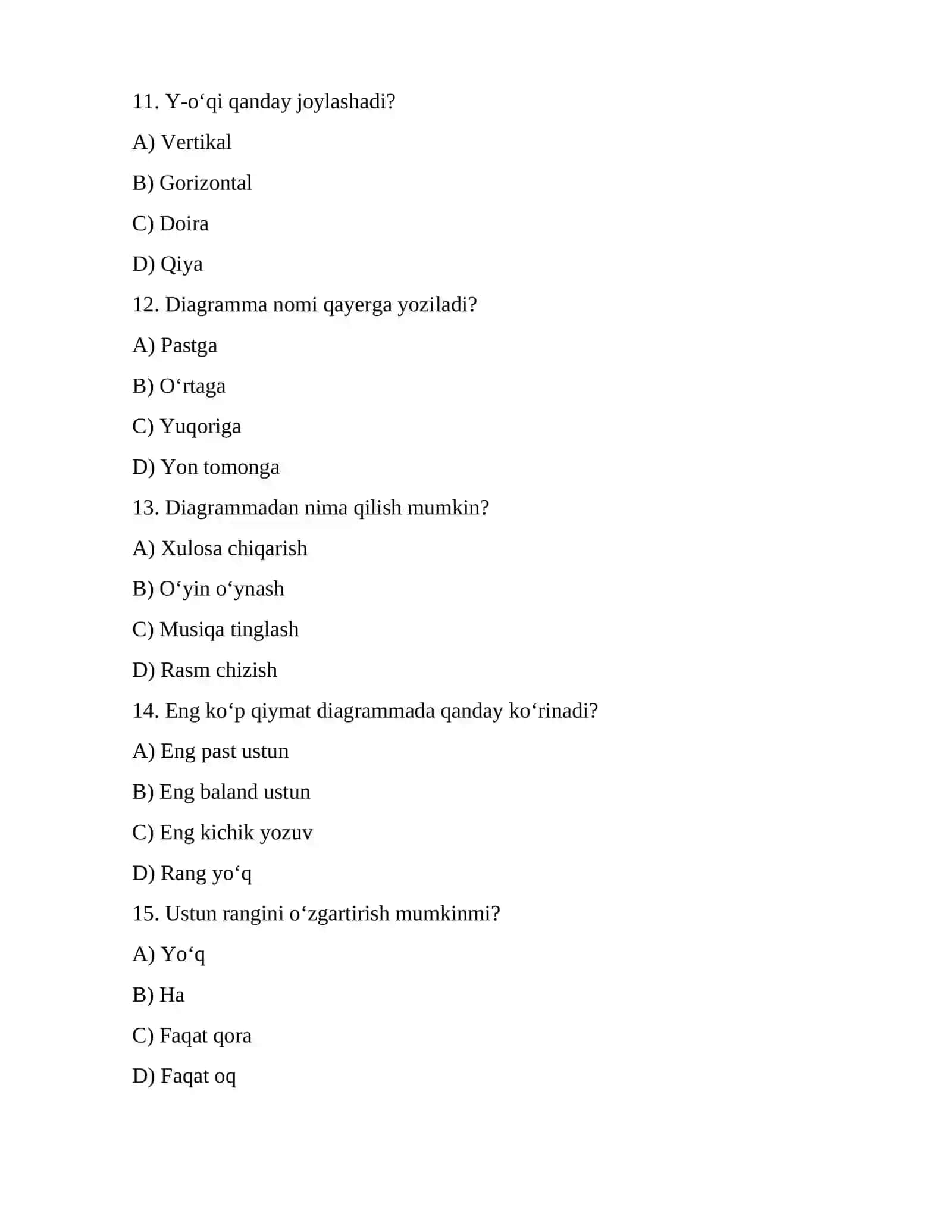 5-sinf 3-chorak uchun 30 talik test 3