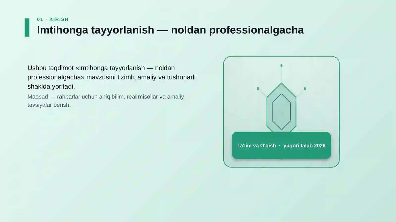 Imtihonga tayyorlanish — noldan professionalgacha 3