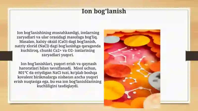 Ion bog'lanish 3