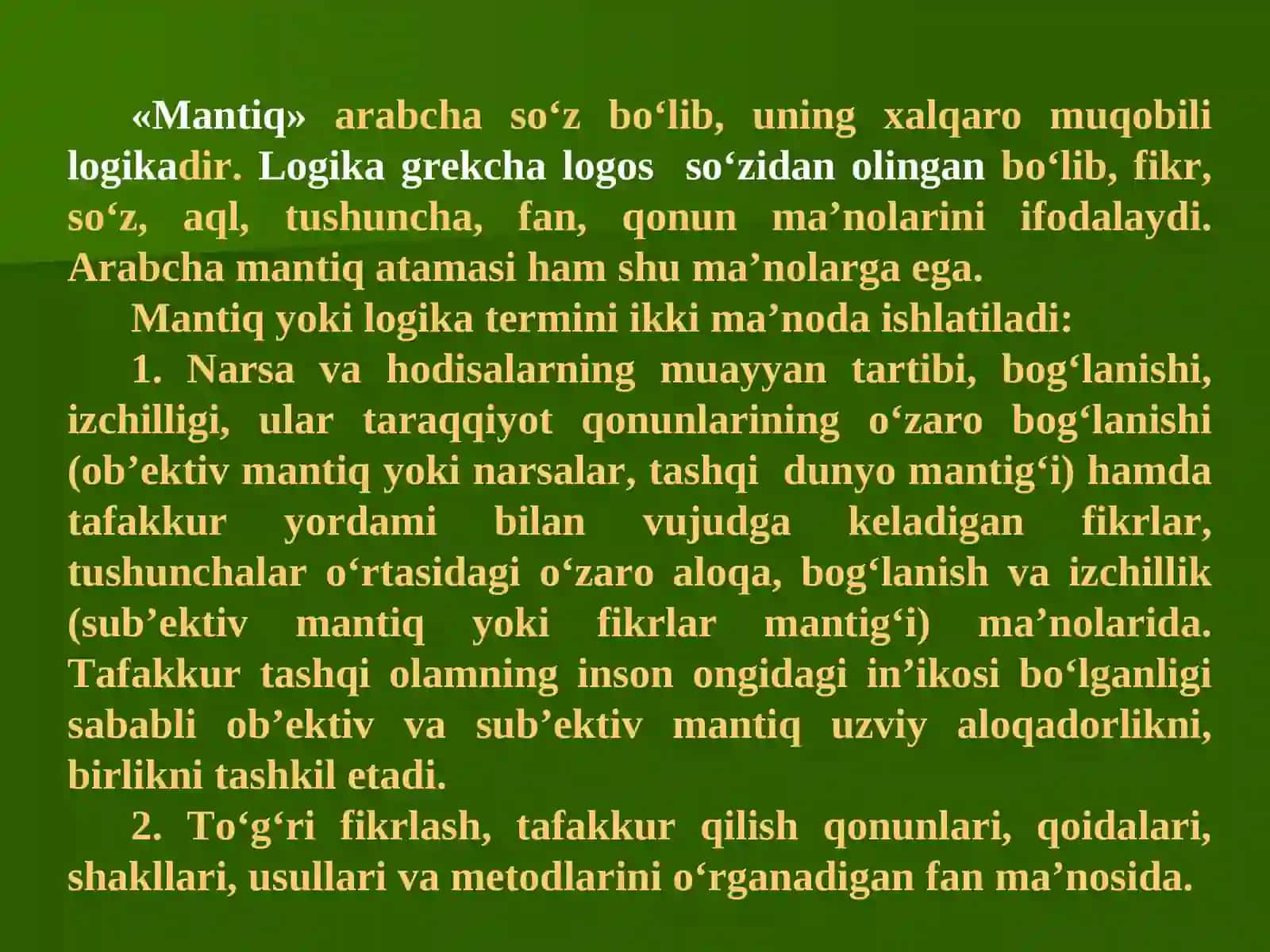 Mantiq ilmi 3