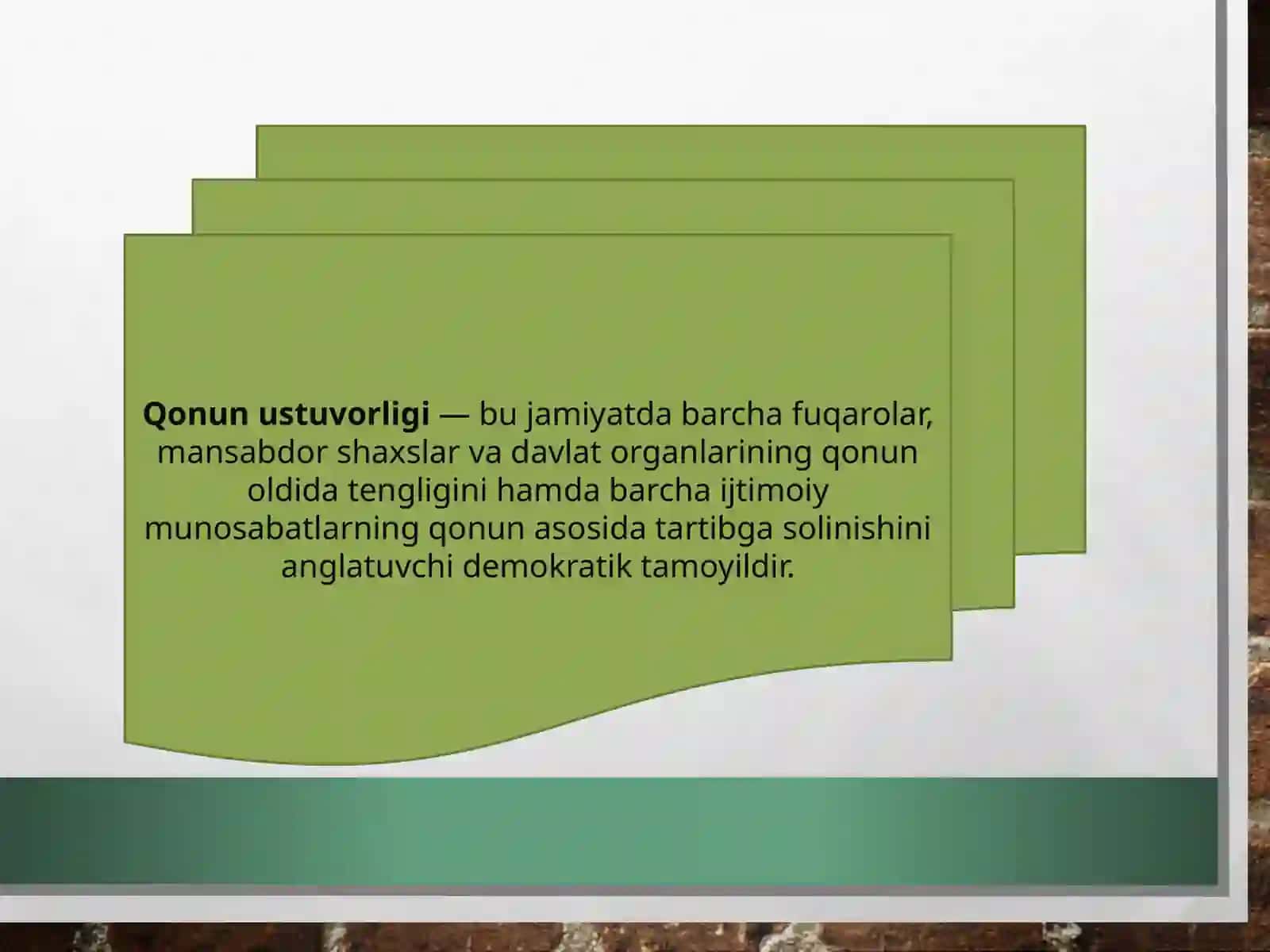 Qonunningustunligi 3