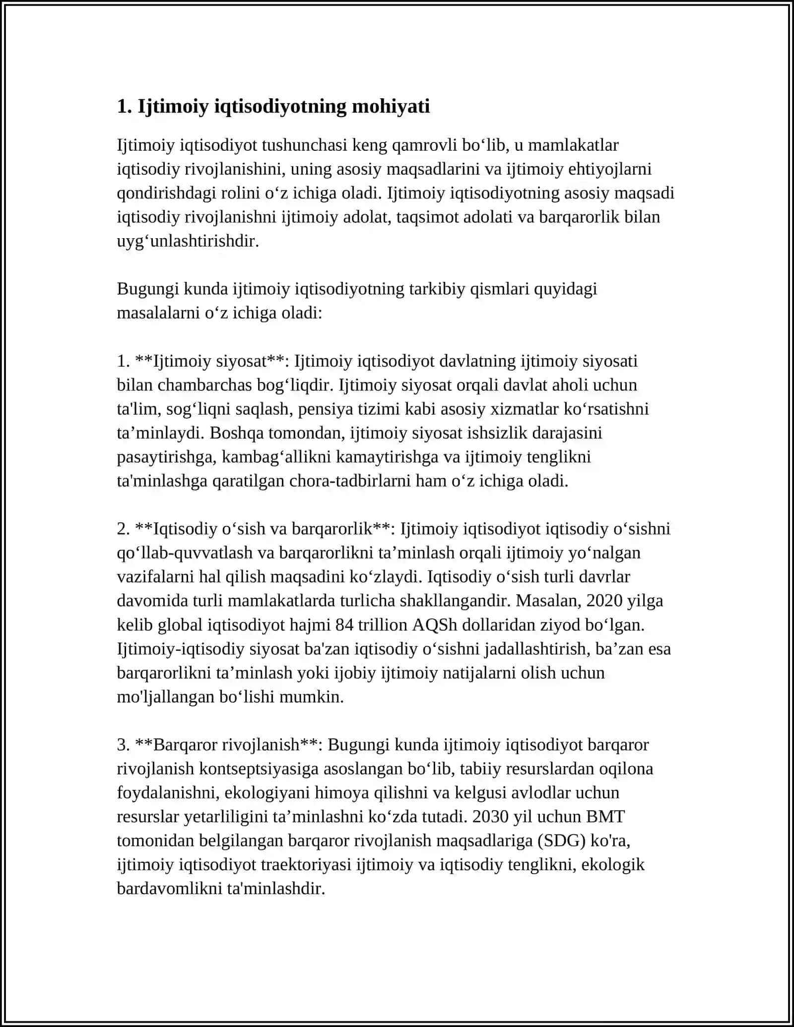 JAMIYAT VA IQTISODIYOT. IJTIMOIY IQTISODIYOTNING PREDMETI 3