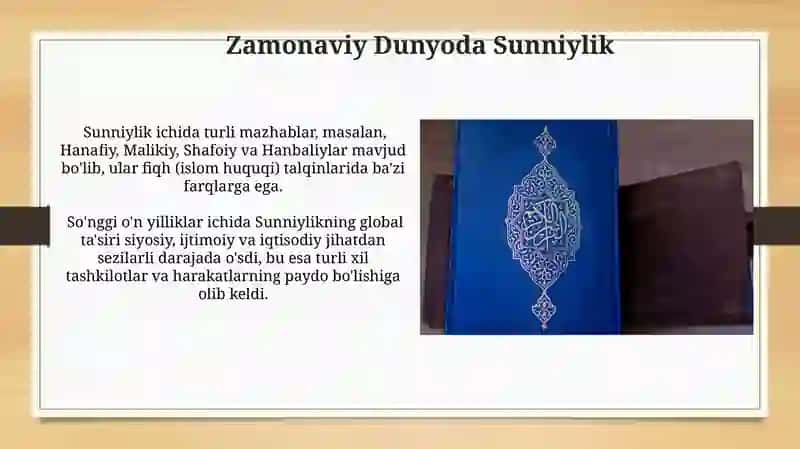 Sunniylik haqida 3