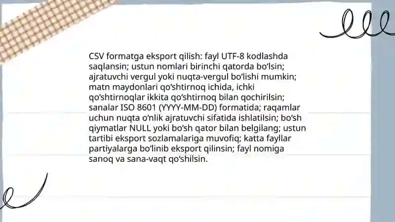 Hisobotlar malumotlarni eksport qlsh 3