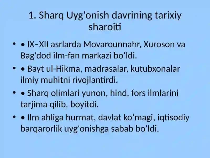 Sharquyg‘onishdavrida(1-Renessans)ilm-fanvapedagikfikrlar 3