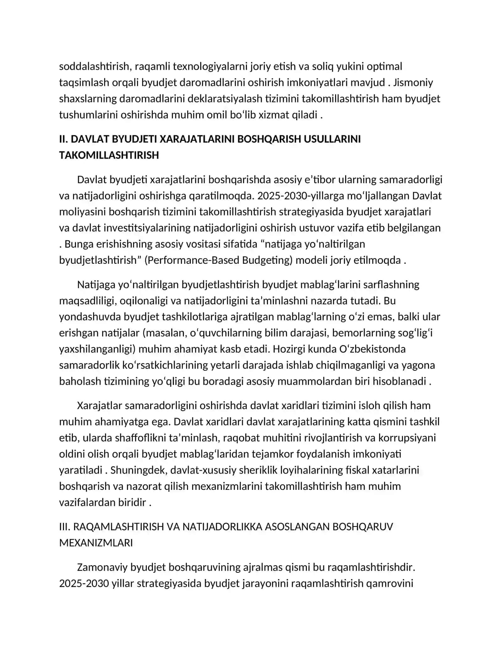 DAVLAT BYUDJETI DAROMADLARI VA XARAJATLARI BOSHQARISH USULLARINI TAKOMILLASHTIRISH 3