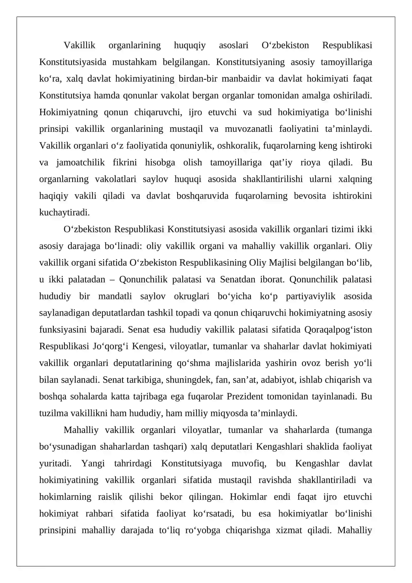 Davlat boshqaruvida vakillik organlari tizimi 3