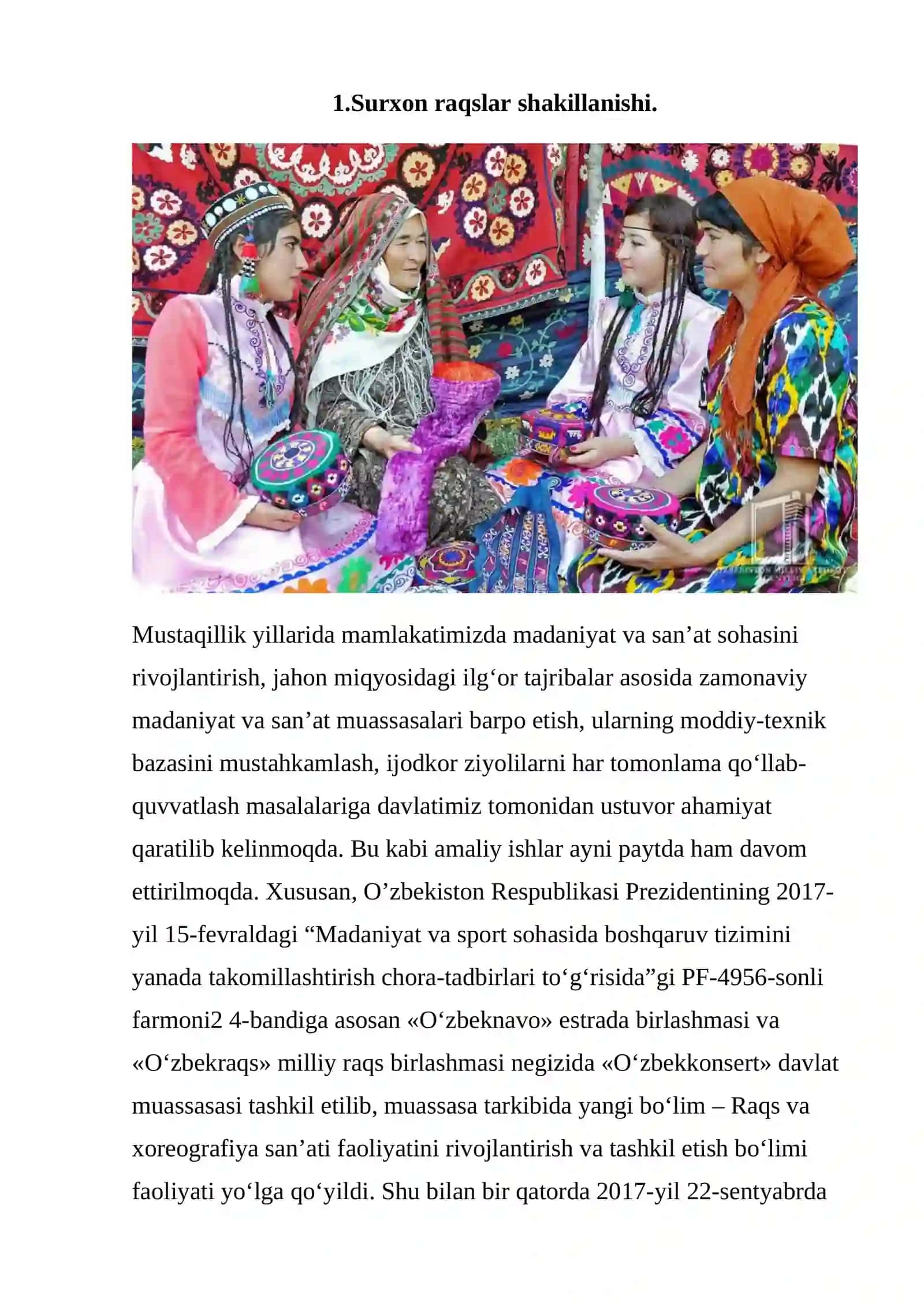 Surxon raqs maktabi shakillanishi, ijro uslubi va merosiy raqslari 3