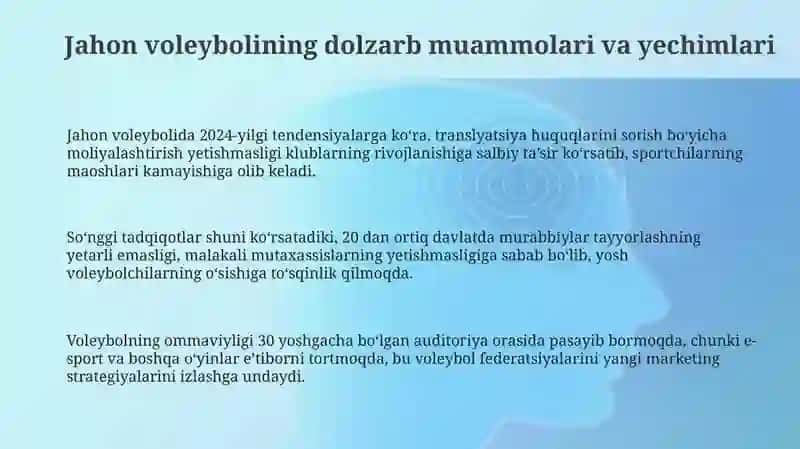 Jahon voleybolining dolzarb muammolari va yechimlari 3