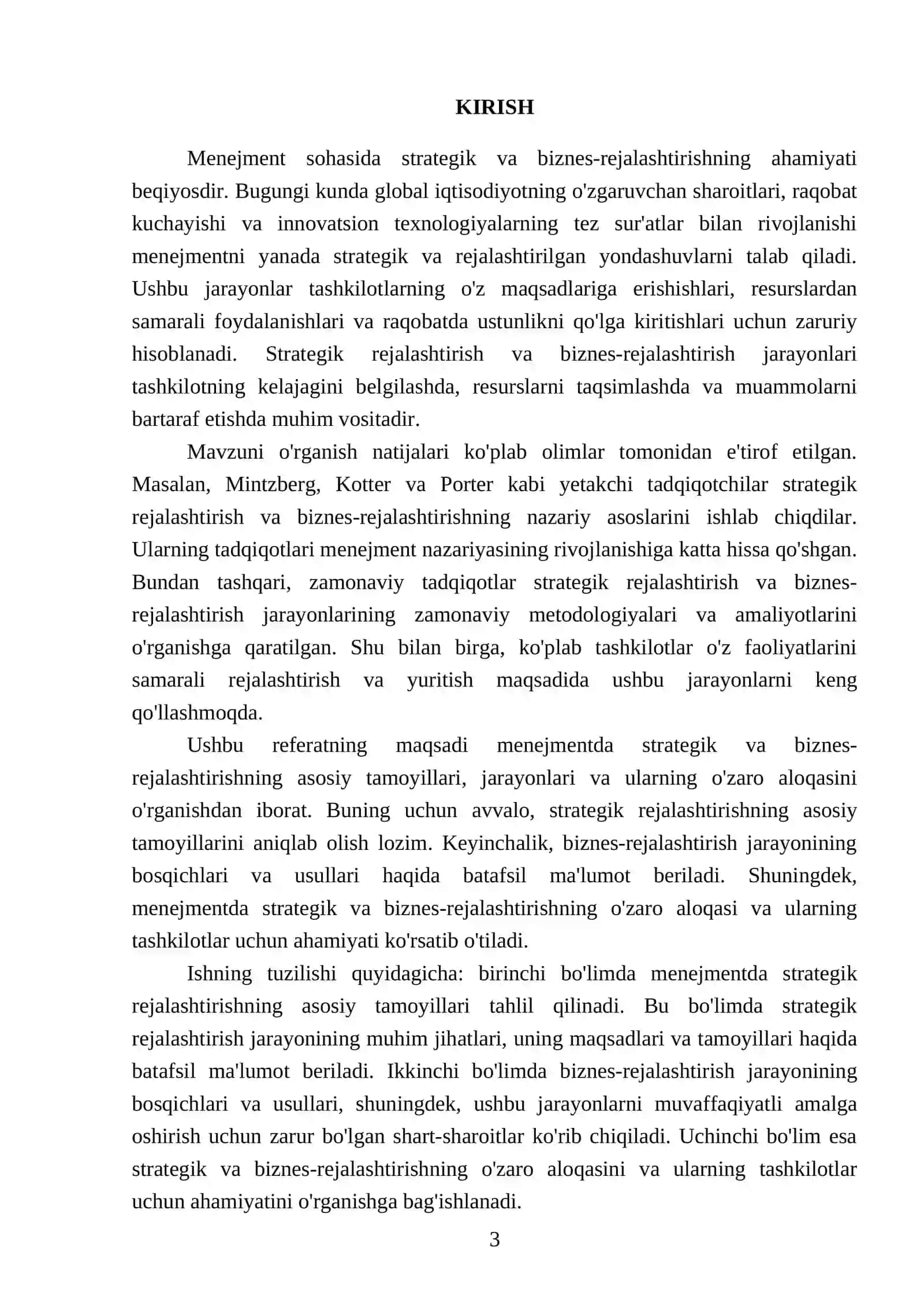 Menejmentda strategik va biznes-rejalashtirish 3