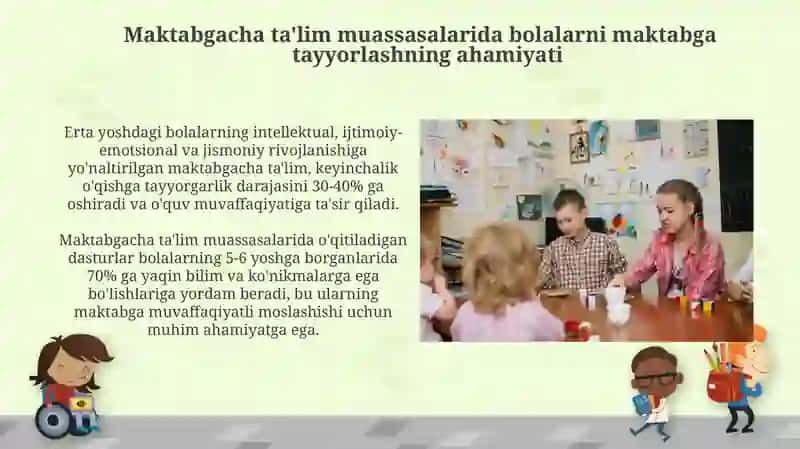 Maktabgacha taʼlim tashkilotlarida bolani maktab taʼlimiga tayyorlash 3