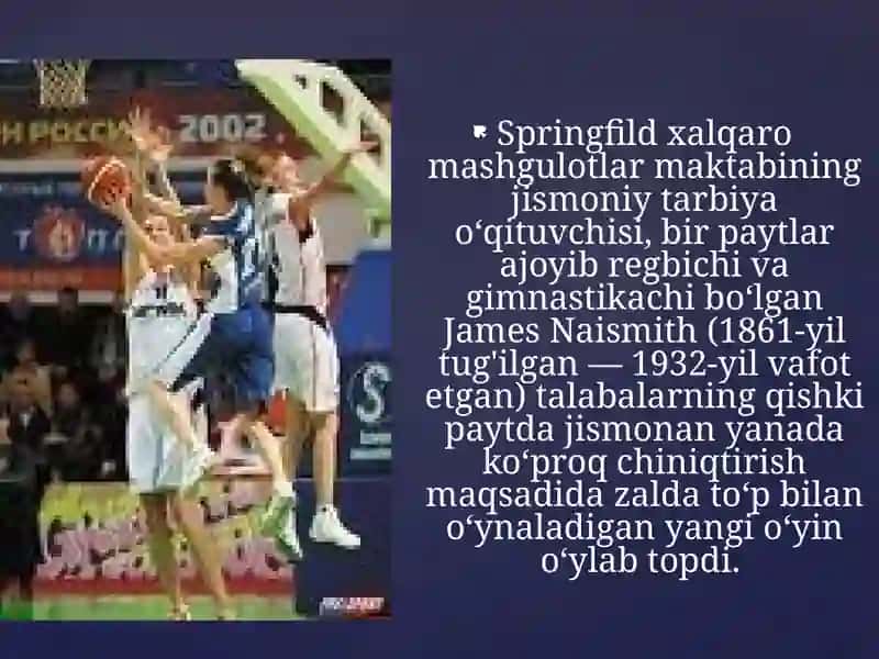 Basketbol oyinida topni uzatish vaqbul qilish 3