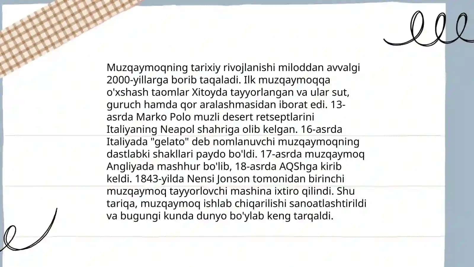 Muzqaymoq ishlab chiqarish 3