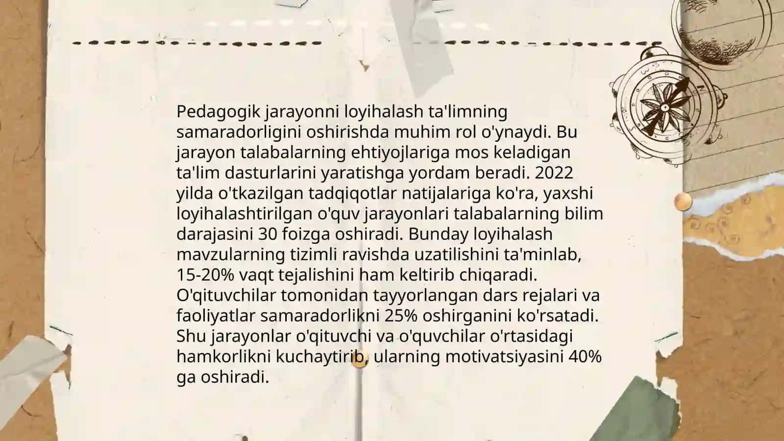 Pedagogik jarayonlarni loyihalash 3