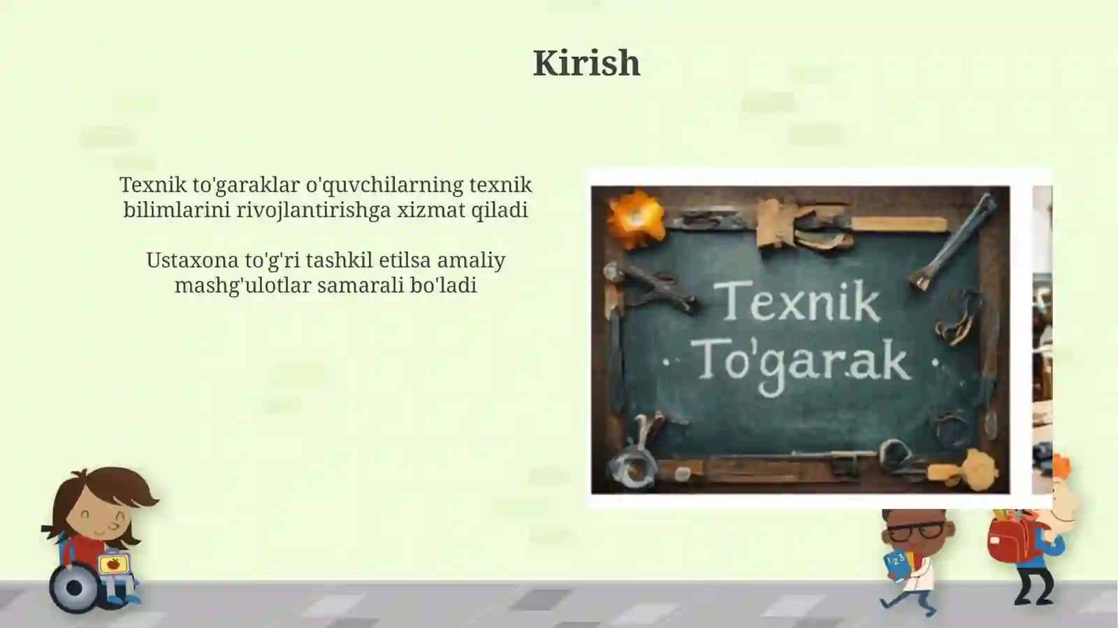 Texnik to'garaklarda o'quv ustaxonasini tashkil etish va jizxozlash 3