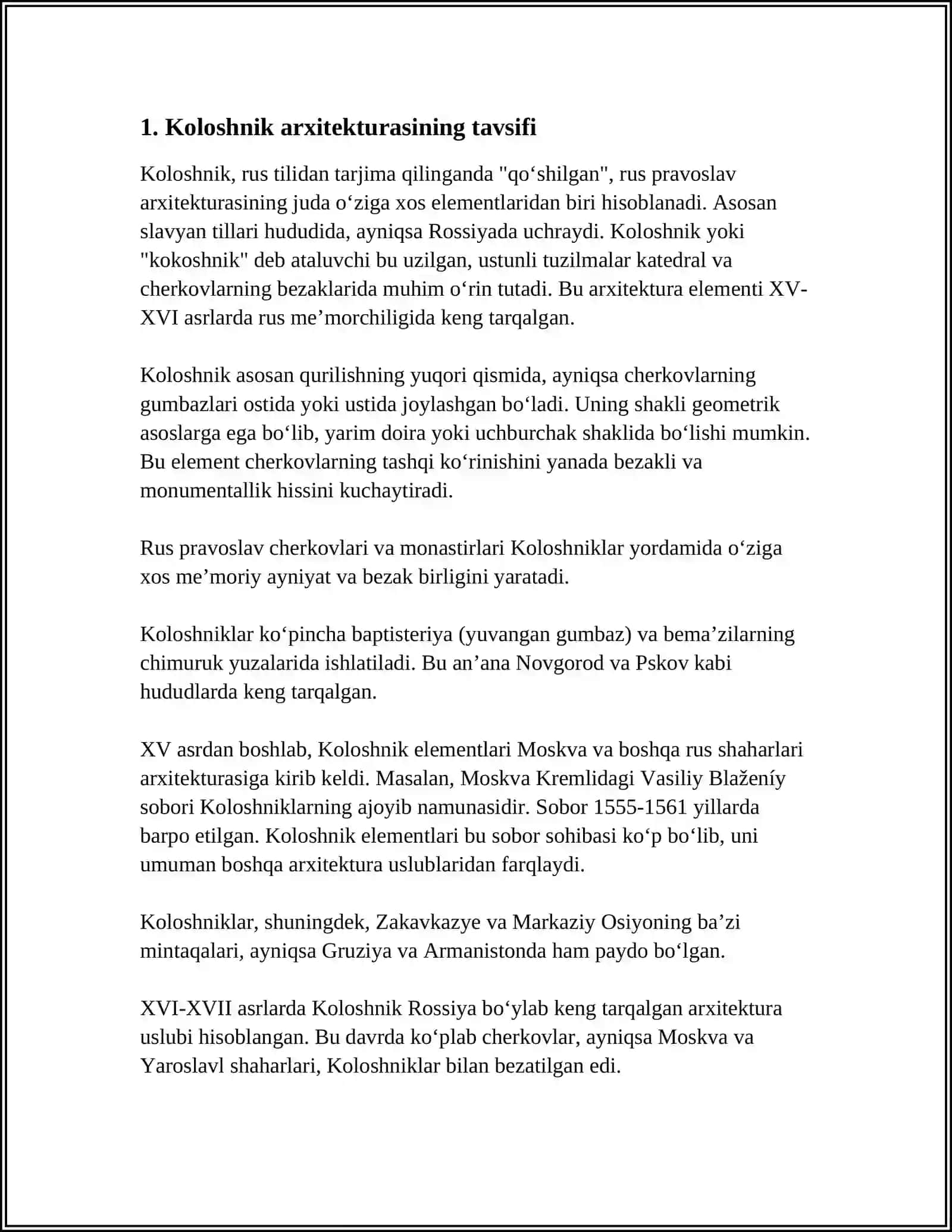 KOLOSHNIKDAGI QISMLARNI TAQSIMLANISHI 3