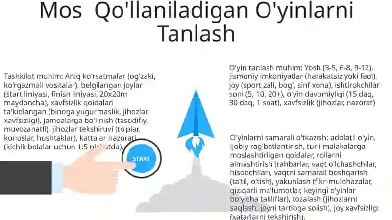 Harakatli o'yinlarni tashkil qilish va o'tkazish 3