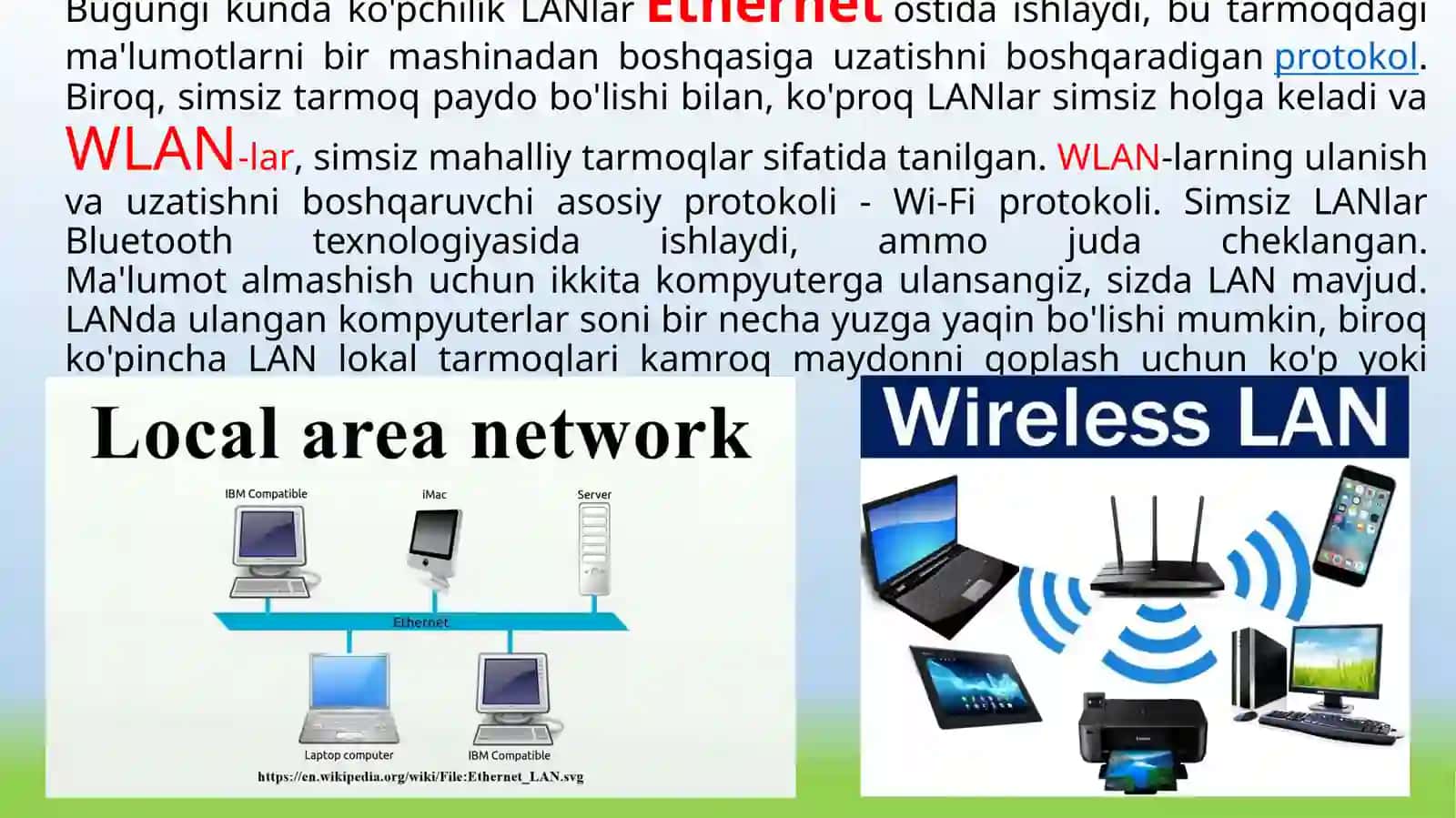 Local Area Network-mahalliy kichik tizim 3