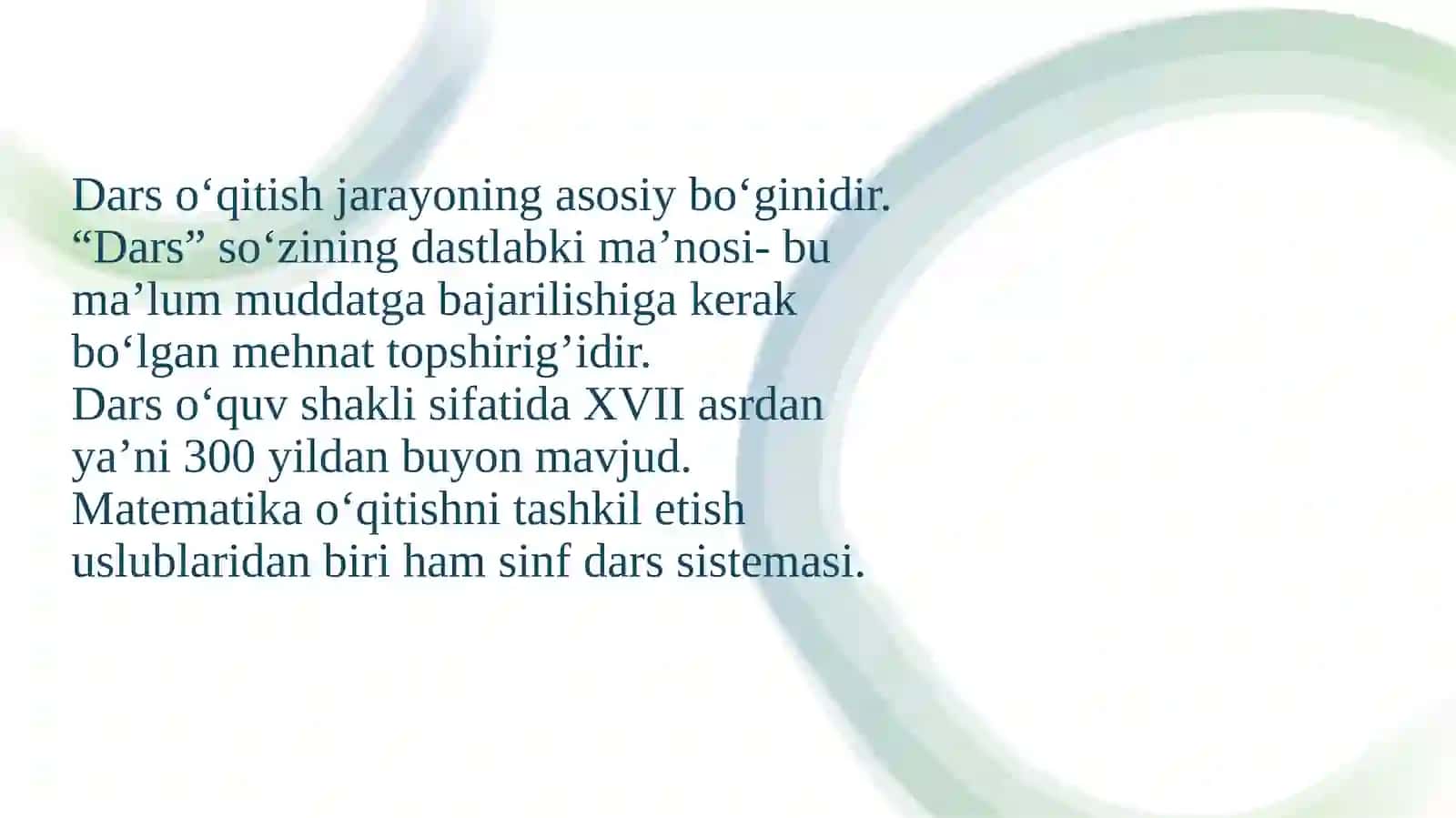Boshlangʻich sinfda matematikaning tuzilishi va darstizimi 3