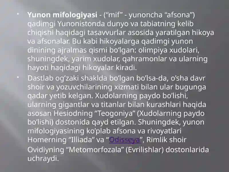 Tibbiyotda lotin-yunon mifologiyalari. Yunon-lotin epigrammalarida tibbiyot va salomatlik. 3