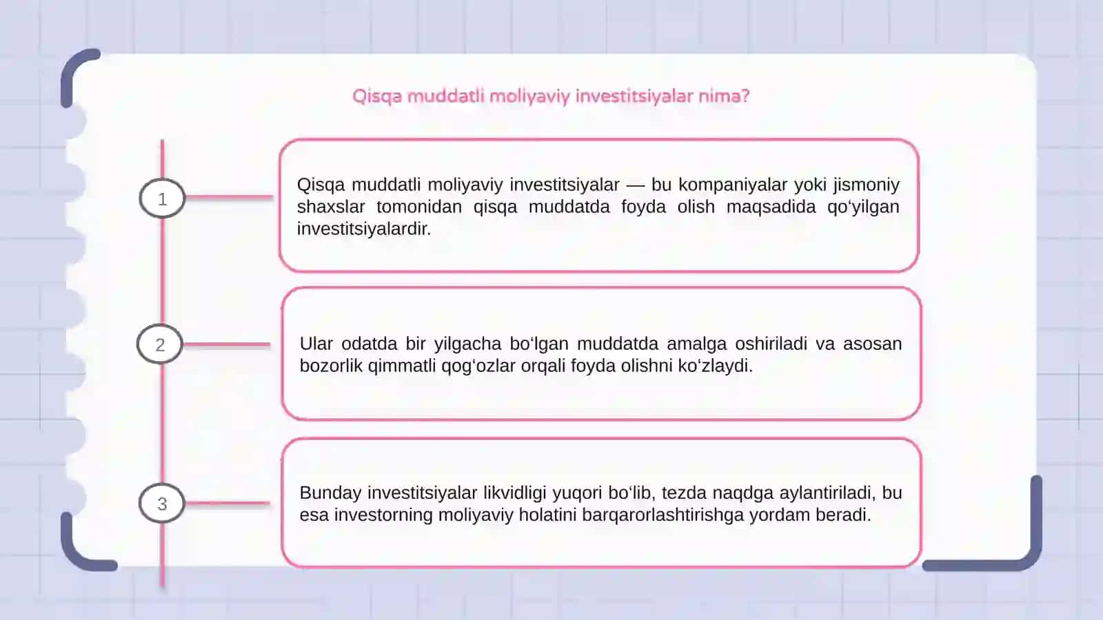 Qisqa muddatli moliyaviy investitsyalar 3